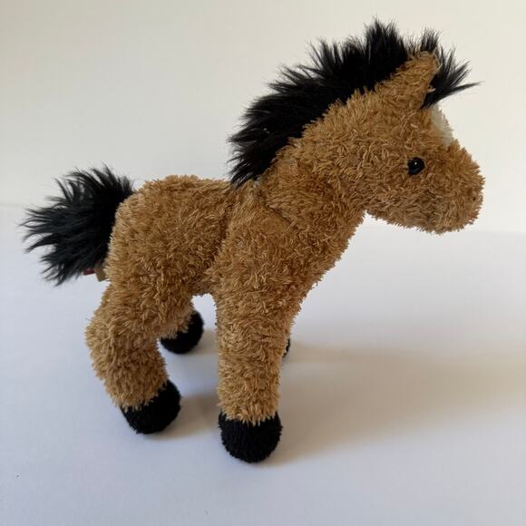 Douglas Cuddle Toy Tan Black Mane Buckskin Pony/Horse Plush Soft Stuffed Toy GUC - Picture 7 of 16
